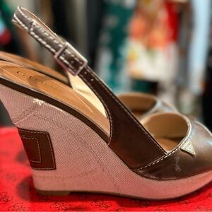Guess Brown Heels Elegant Design